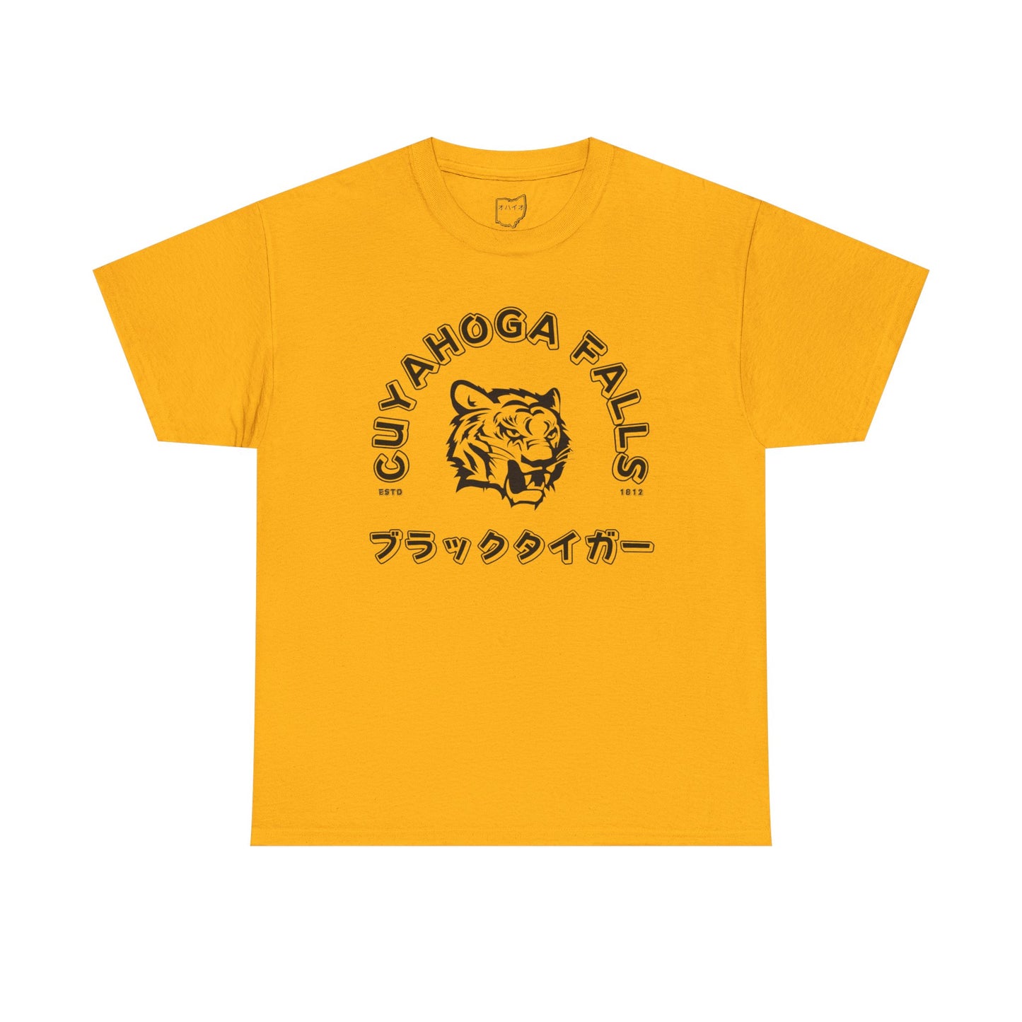 Cuyahoga Falls Kana Tee (Black Print)