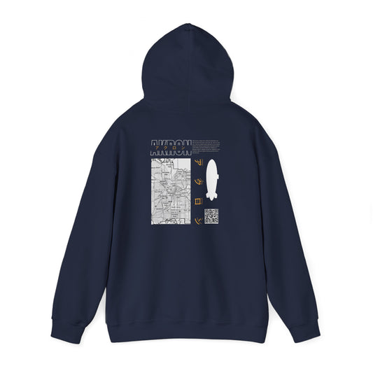 Akron Kana Hoodie (White Print)