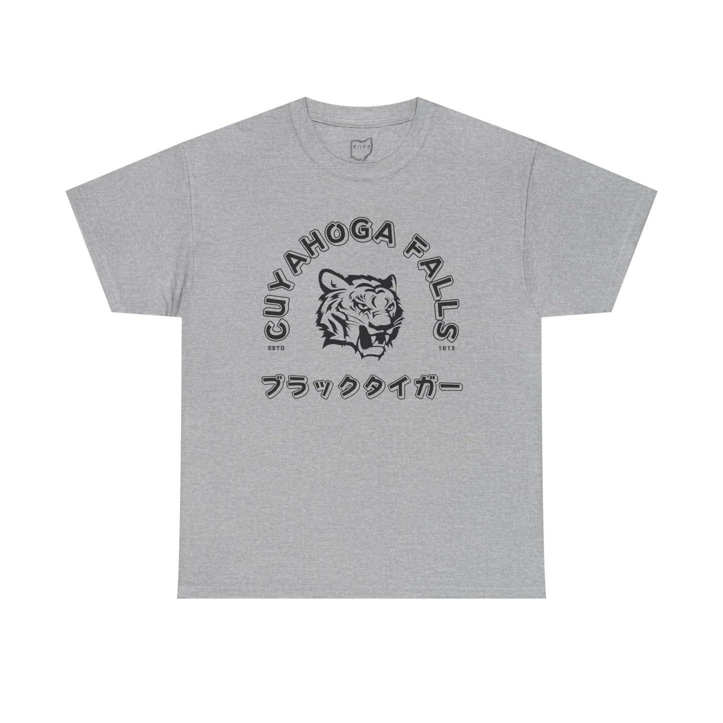 Cuyahoga Falls Kana Tee (Black Print)