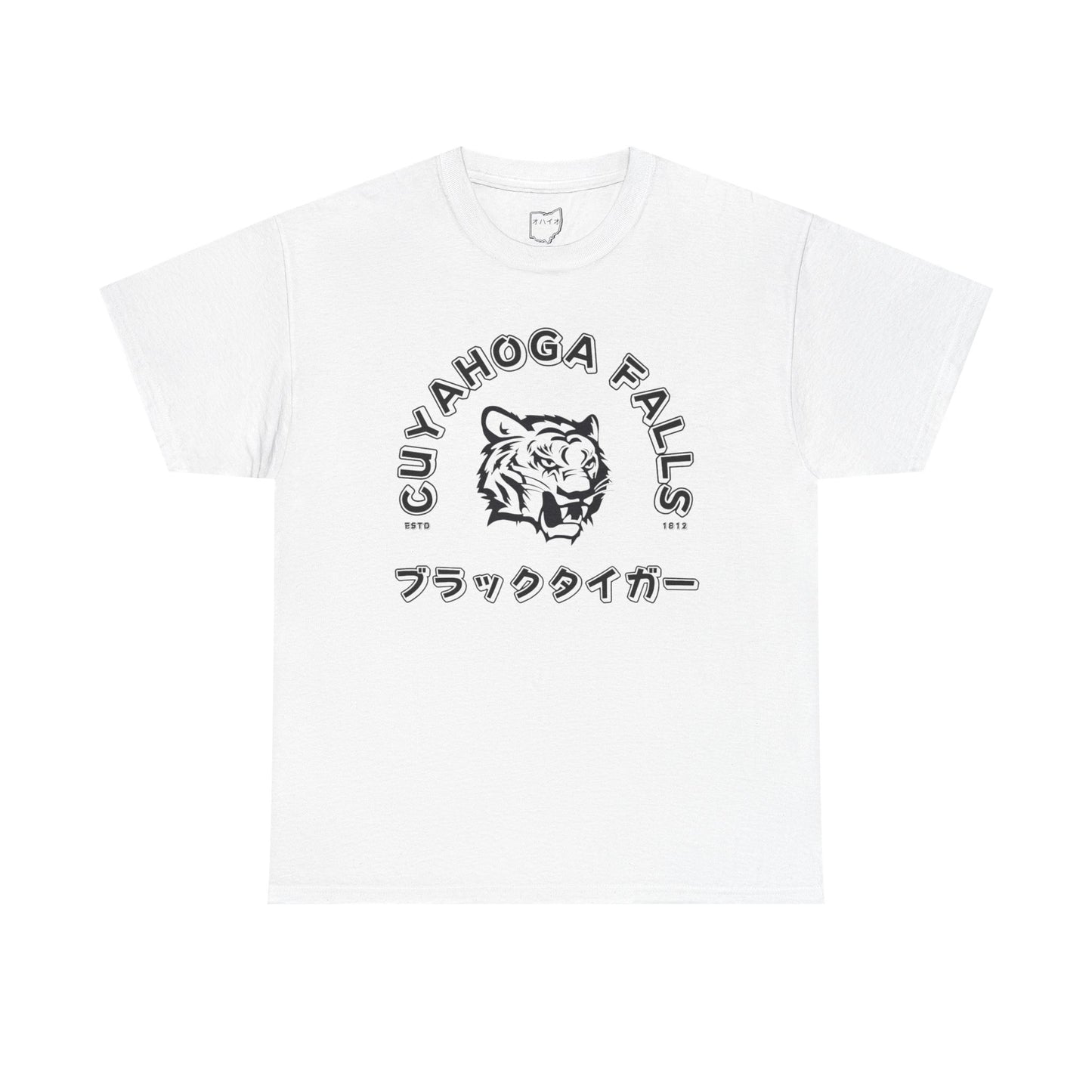 Cuyahoga Falls Kana Tee (Black Print)